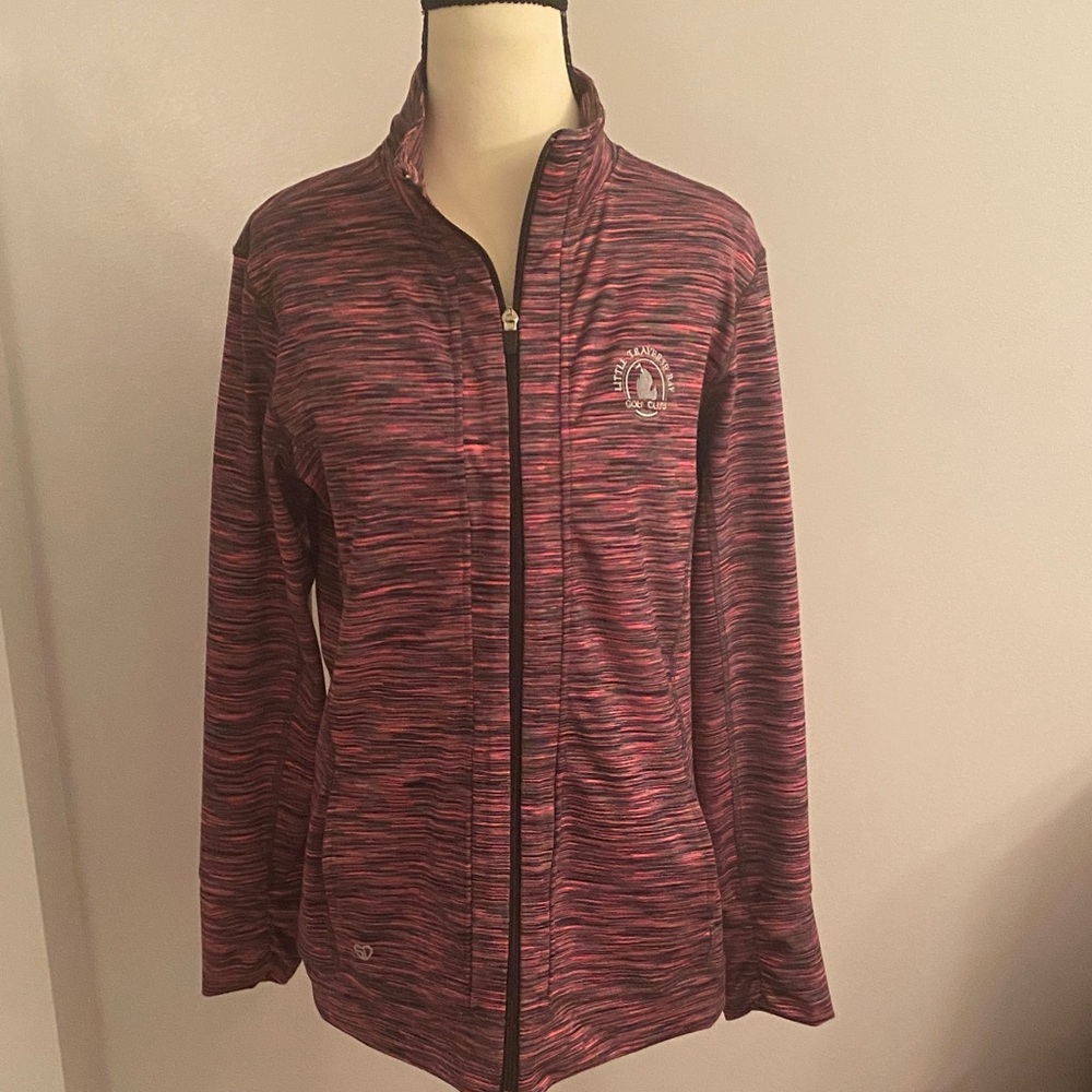 Straight Down brand full zip golf jacket size large